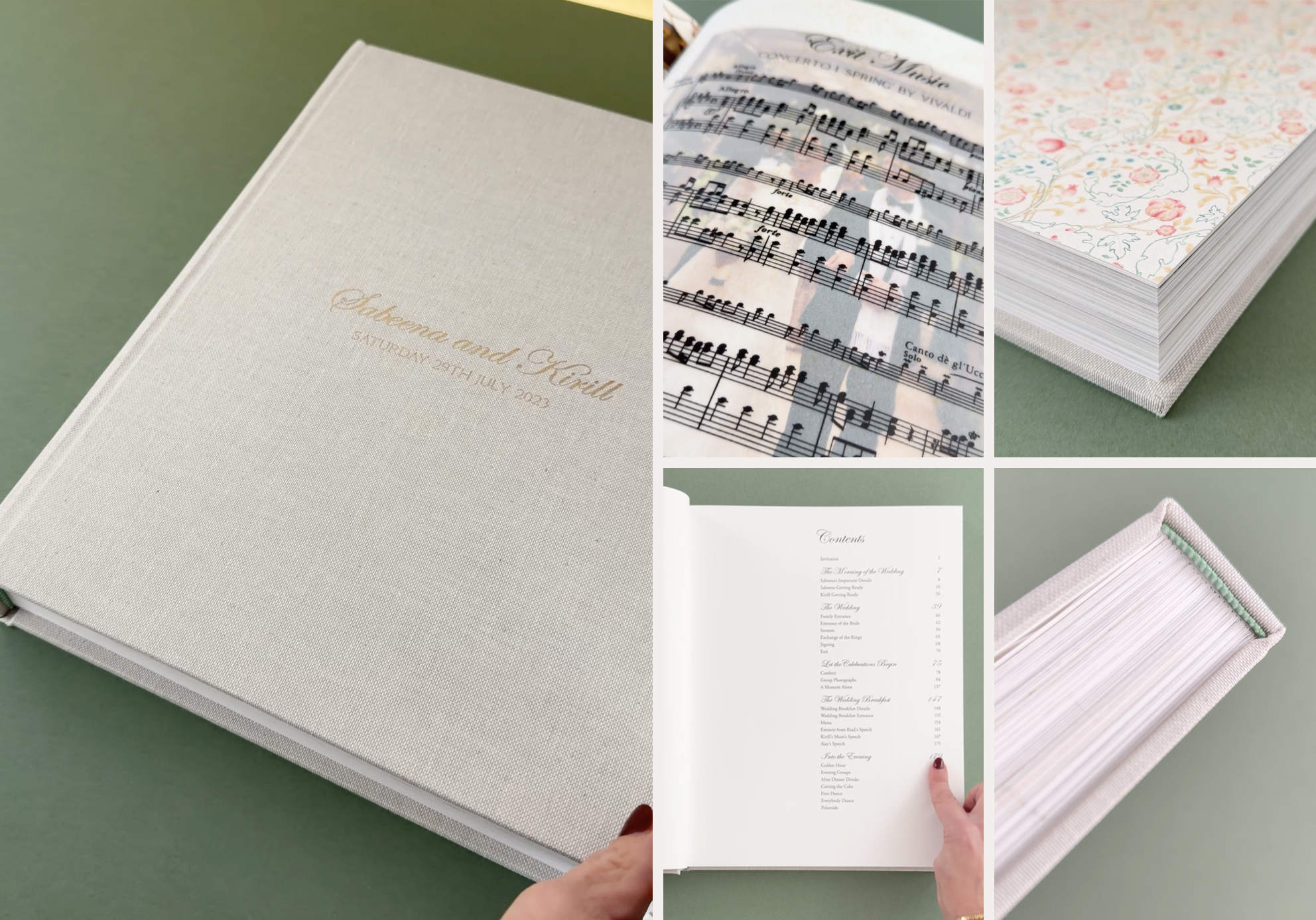 Pages of a family legacy book